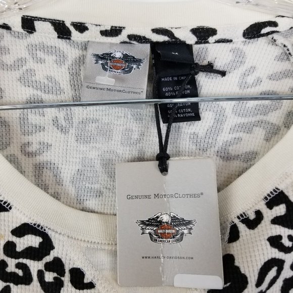 Harley- Davidson Medium New Thermal Sleepwear Top - Picture 6 of 12